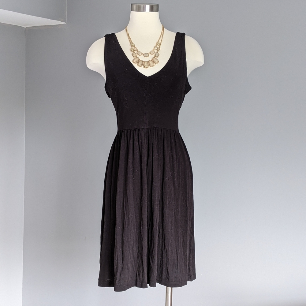 LOFT Black Dress Back Cutout Sleeveless